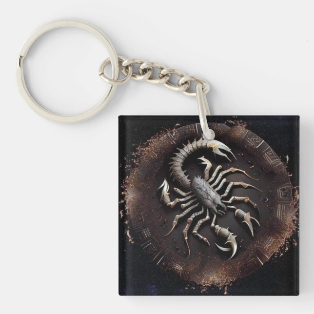 Scorpio Zodiac Keychain (Front)