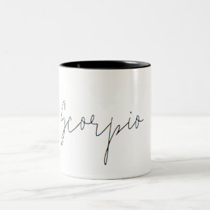 Scorpio Zodiac Minimalist Mug