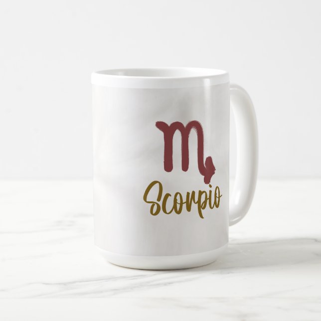 Scorpio Zodiac Mug (Front Right)