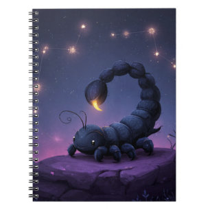 Scorpio Zodiac Notebook – Cute Celestial Scorpion