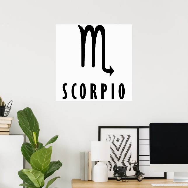 Scorpio zodiac poster (Home Office)