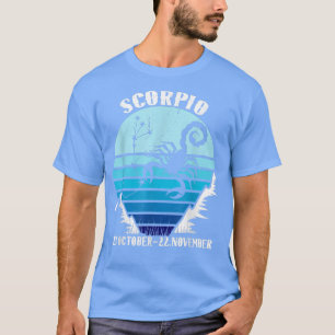 Scorpio Zodiac Retro Starry Night T-Shirt