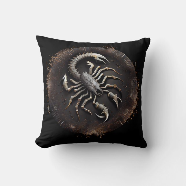 Scorpio Zodiac Scorpion Cushion (Front)