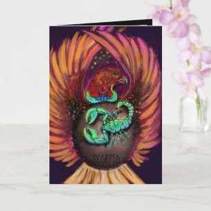 Scorpio Zodiac Sign Card