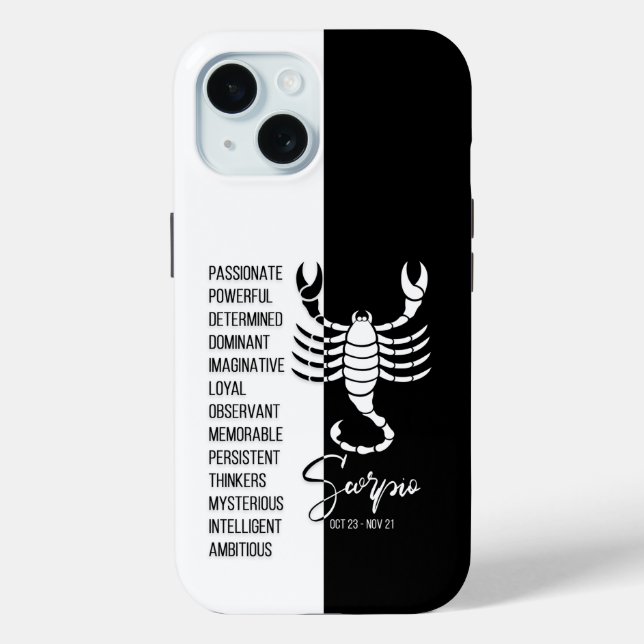 Scorpio Zodiac Sign Case-Mate iPhone Case (Back)
