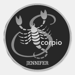 Scorpio ♏ - Zodiac Sign Classic Round Sticker
