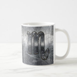 Scorpio Zodiac Sign Distressed Industrial Style Coffee Mug