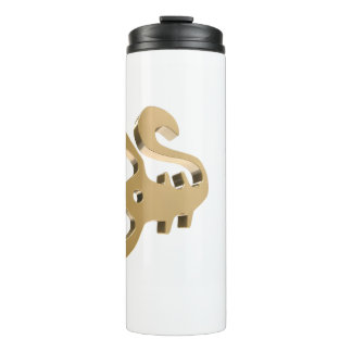 Scorpio Zodiac Sign Gold Symbol – Elegant Horoscop Thermal Tumbler