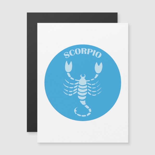 Scorpio, Zodiac Sign, Horoscope, Astrology Magnetic Invitation (Front/Back)