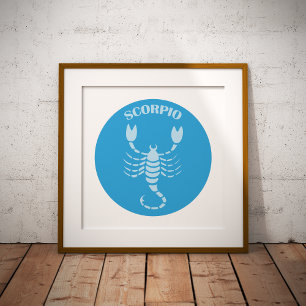 Scorpio, Zodiac Sign, Horoscope, Astrology Poster