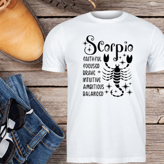 Scorpio Zodiac Sign Horoscope  Personality Traits  T-Shirt