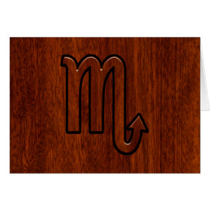 Scorpio Zodiac Sign in Mahogany Style Decor