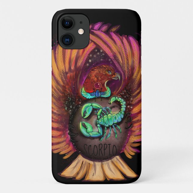 Scorpio Zodiac Sign iPhone Case (Back)