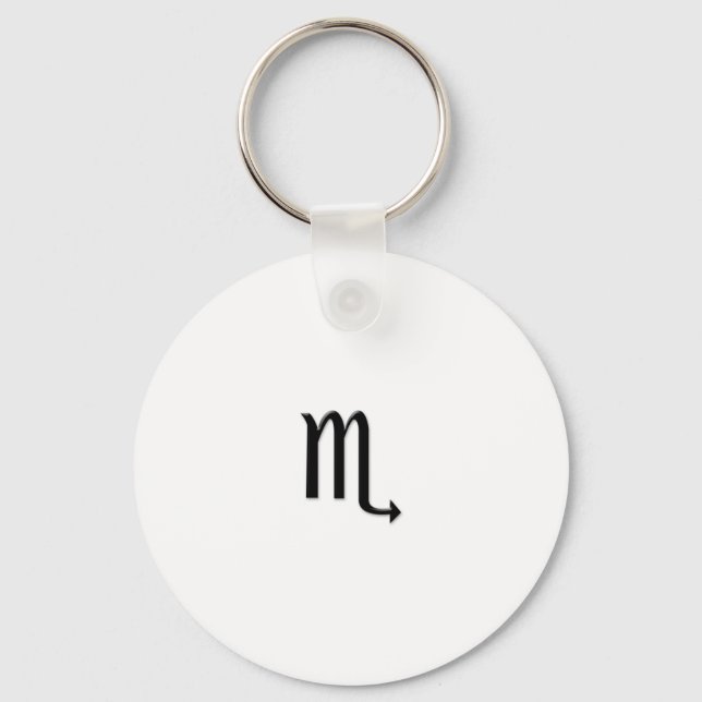 Scorpio - Zodiac Sign Key Ring (Front)