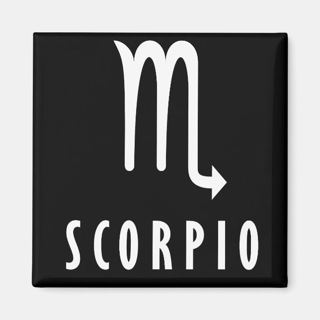 Scorpio zodiac sign magnet (Front)