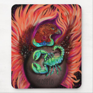 Scorpio Zodiac Sign Mouse Mat