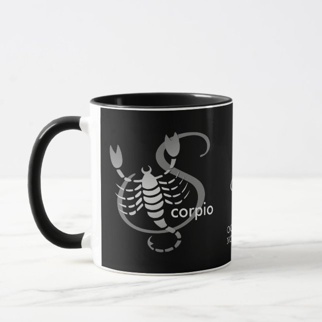 Scorpio ♏- Zodiac Sign Mug (Left)
