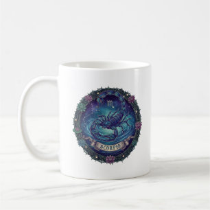 Scorpio Zodiac Sign Mystic Scorpion Illustration C Coffee Mug