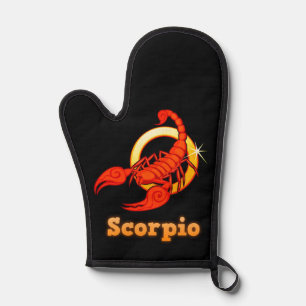 Scorpio zodiac sign oven mitt