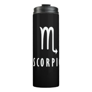 Scorpio zodiac sign thermal tumbler