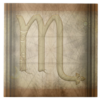 Scorpio Zodiac Sign Tile