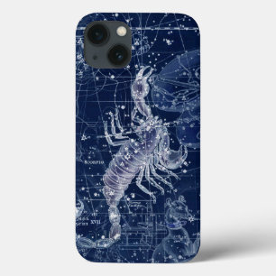 Scorpio Zodiac Sign Vintage Illustration  iPhone 13 Case