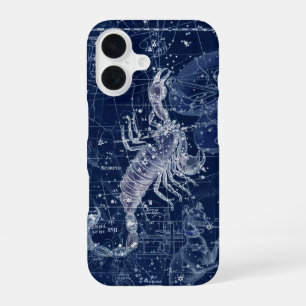 Scorpio Zodiac Sign Vintage Illustration iPhone 16 Case