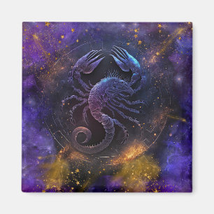 Scorpio Zodiac Sign Watercolor Design Magnet