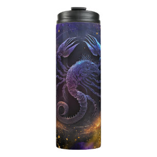 Scorpio Zodiac Sign Watercolor Design Thermal Tumbler