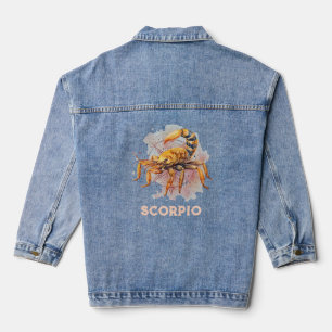 Scorpio Zodiac Sign Women's Denim Jacket