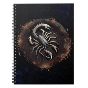 Scorpio Zodiac Spiral Notebook