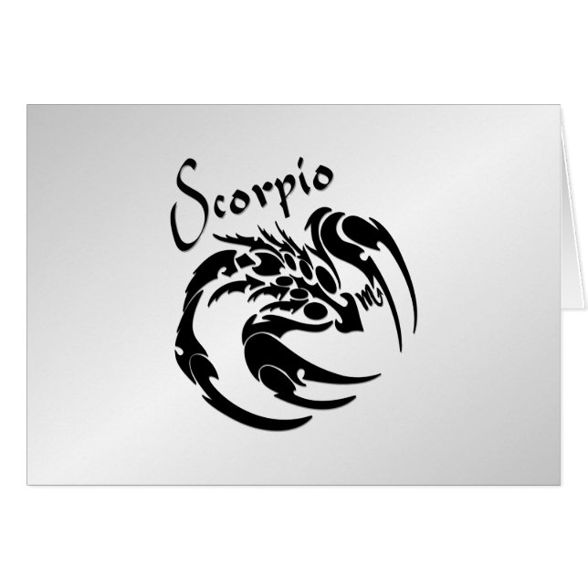 Scorpio Zodiac Symbol and Sign (Front Horizontal)