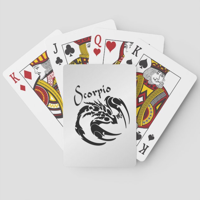 Scorpio Zodiac Symbol and Sign Playing Cards (Back)