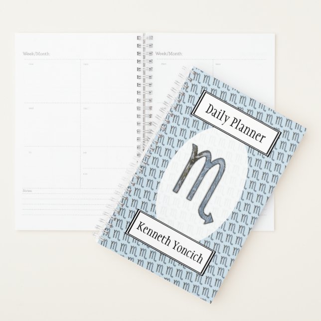 Scorpio Zodiac Symbol Element by Kenneth Yoncich Planner (Display)