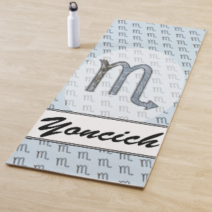Scorpio Zodiac Symbol Element by Kenneth Yoncich Yoga Mat