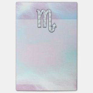 Scorpio Zodiac Symbol in Mother of Pearl Decor Post-it Notes