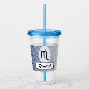 Scorpio Zodiac Symbol Standard by Kenneth Yoncich Acrylic Tumbler