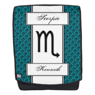 Scorpio Zodiac Symbol Standard by Kenneth Yoncich Backpack