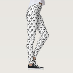 Scorpio Zodiac Symbol Standard by Kenneth Yoncich Leggings
