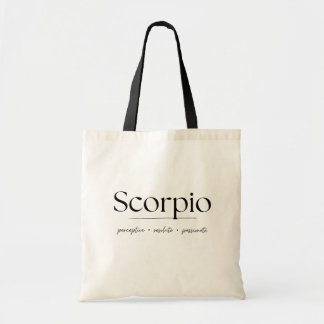 Scorpio Zodiac Tote Bag