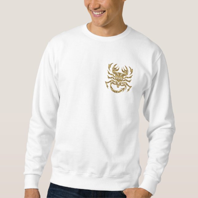 Scorpio Zodiac - Tribal Gold Sweatshirt (Front)