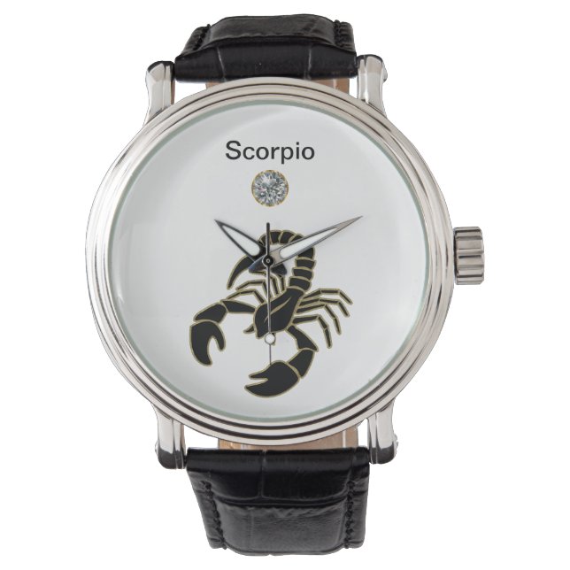 Scorpio Zodiac Wrist Watch (Front)