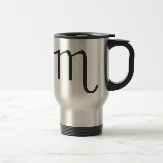 SCORPIO, ZODIACAL SIGN TRAVEL MUG (Right)