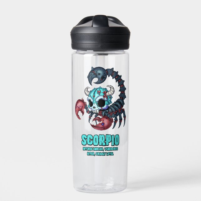Scorpio Zombie Water Bottle (Front)
