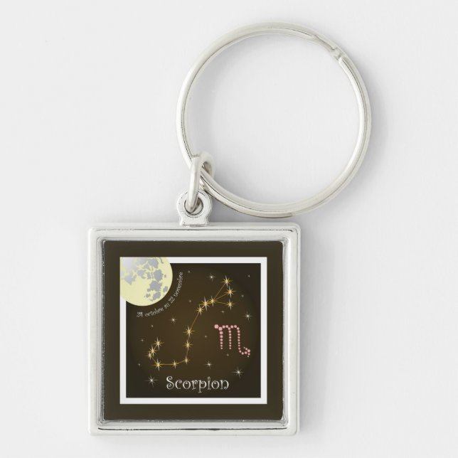 Scorpion 24 oct au 22 nov key trailer key ring (Front)