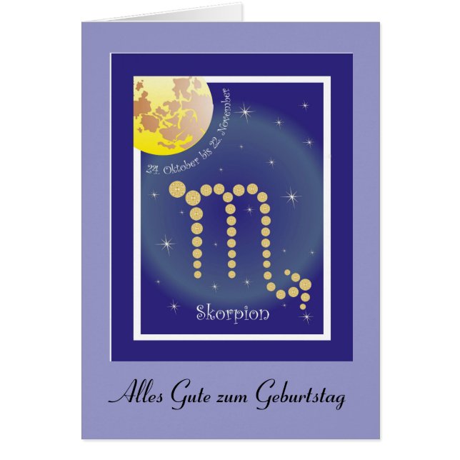 Scorpion 24 October to 22 November Map (Front)