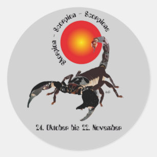 Scorpion 24 October to 22 November sticker