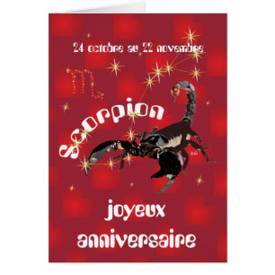 Scorpion 24 octobre au 22 novembre Cartes de vœux