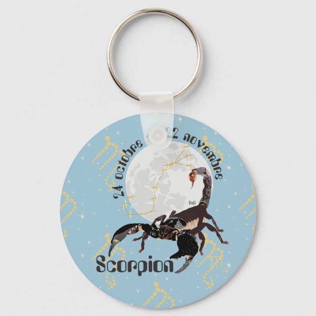 Scorpion 24 octobre au 22 novembre Porte-clés Key Ring (Front)