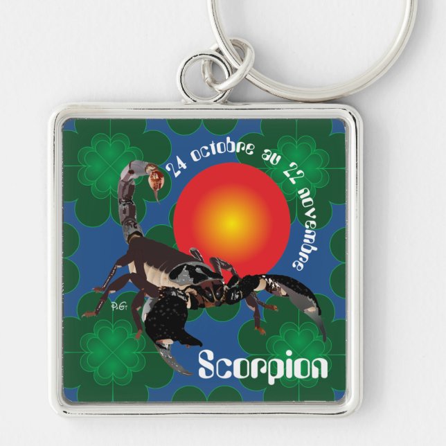 Scorpion 24 octobre au 22 novembre Porte-clés Key Ring (Front)